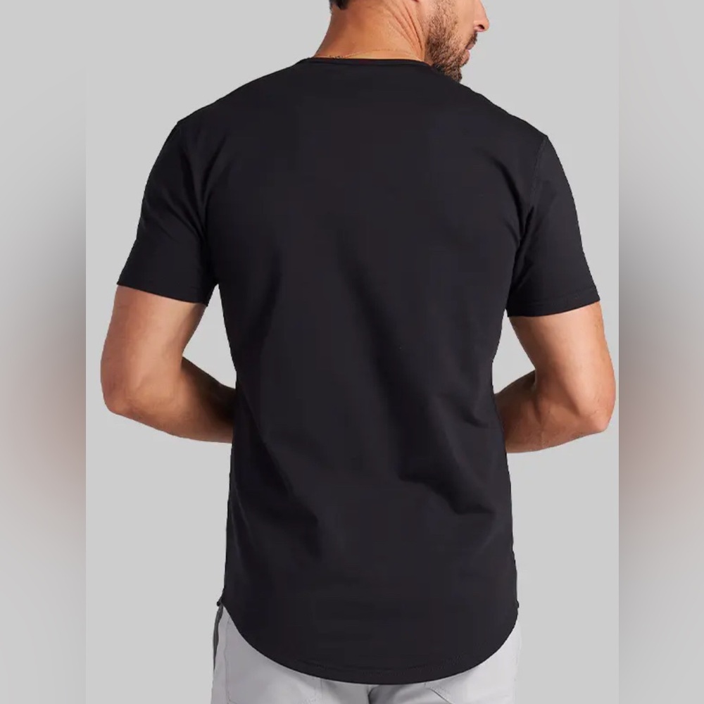 NWT! BYLT Basics Drop Cut Lux Shirt- Atlantic- Size Large - Picture 6 of 7